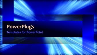 PowerPoint Template - Network video template of metaphorical traveling through space in a world of blue and white gradients.